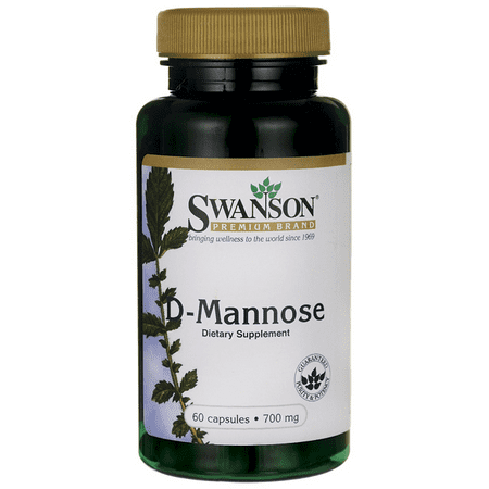 Swanson D-Mannose 700 mg 60 Caps (Best D Mannose Brand)