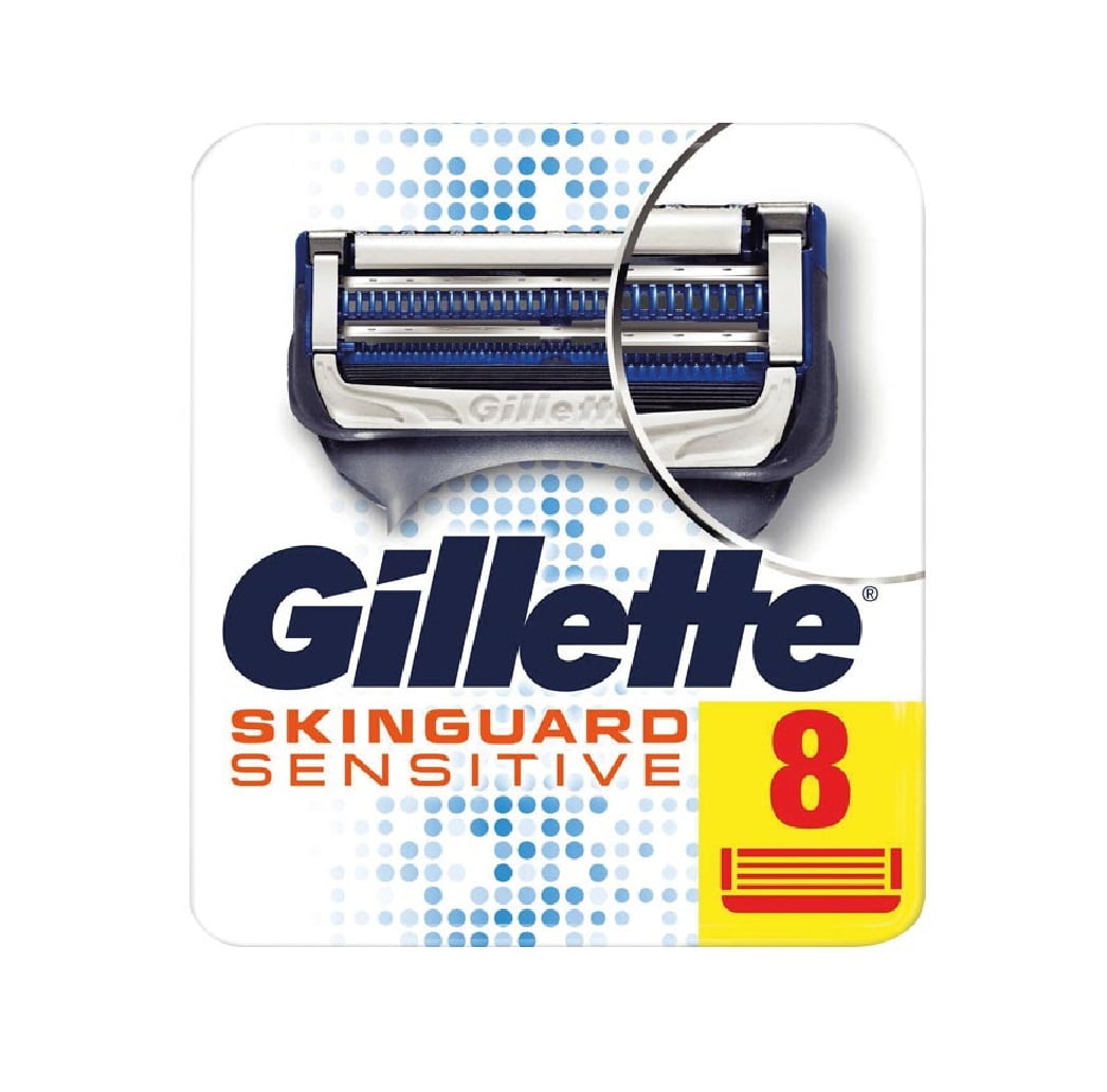 Gillette Skinguard Sensitive Refill Razor Blade Cartridges for Men, 8 ...