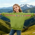 thumbnail image 5 of Girls Long Sleeve Letter Print Hoodless Sweatshirt For Daily Wear And Outdoor Activities Youth Fashion Apparel, 5 of 6