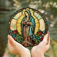 thumbnail image 2 of Our Lady of Guadalupe Stained Glass Suncatcher, Mexican Mom Window Hanging, Latin Culture Mom, Latin Mom Gift, Mother's Day Gift, 2 of 6