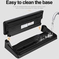 thumbnail image 3 of Vacuum Sealer Machine, 65kPa 100W Full Automatic Vacuum Air Sealing System for Food Saver, with Built-in Cutter and 10 Bags，Black, 3 of 5