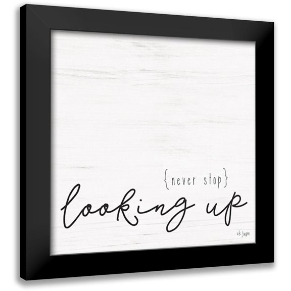 Jaxn Blvd. 12x12 Black Modern Framed Museum Art Print Titled - Looking Up