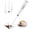 White, variant on Handheld Milk Frother for Coffee, Battery Operated Electric Foam Maker, Mini Drink Mixer Whisk for Latte Cappuccino, White