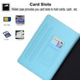thumbnail image 5 of Colorful Case for iPad 10.9 inch 2022(10th Gen), Allytech Slim PU Leather Smart Auto Sleep Wake Card Slots Shockproof Case with Pen Holder for iPad 10 2022 (A2696 A2757 A2777), Pink Butterfly, 5 of 7