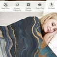 thumbnail image 3 of Chilfamy Blue Painted Marble Throw Blanket Ultra Soft Warm All Season Marbling Painting Decorative Blankets for Bed Chair Car Sofa Couch Bedroom, 3 of 6