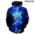 thumbnail image 4 of Nuevas sudaderas con capucha de mariposa para hombres, mujeres y niños, sudaderas casuales con capucha con estampado 3D a la moda, camisetas casuales para niños y niñas, 4 of 5