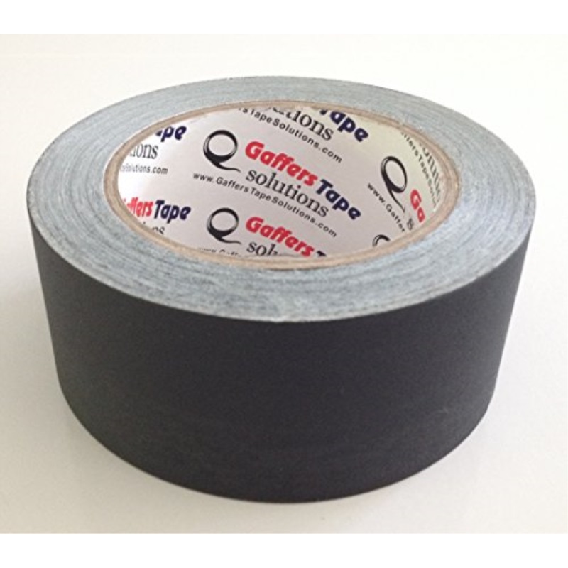 Gaffers Tape Solutions Matte Black Gaffer Tape, 2Inch x 30Yards, Non