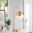 thumbnail image 6 of Aiwen Novelty Globe Modern Iron Table Lamp with Gold Lamp Shade, 40 Watt, 6 of 8