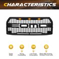 thumbnail image 4 of AMERICAN MODIFIED Raptor Front Hood Mesh Grille for 2015-2017 Ford F150, 4 of 8