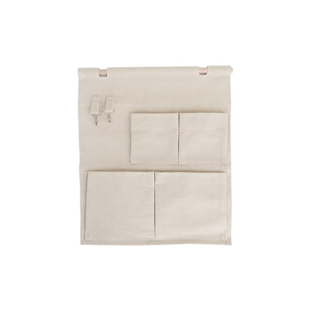 Toystoory Bolsa colgante de almacenamiento de lino lavable, resistente al desgaste, estante de tienda portátil, gran capacidad, multibolsillos, Almacenamiento y organización del hogar Toystoory HA073059-01