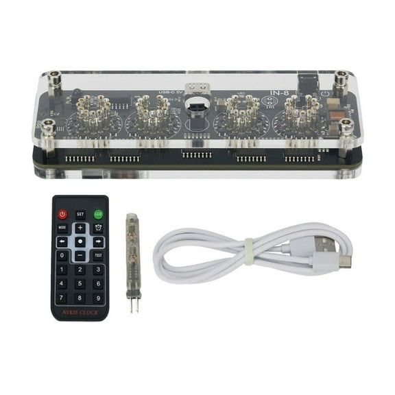 Creative And Stylish IN 8 4 Digit Nixie Tube Clock With Remote Control