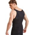 thumbnail image 2 of Men Compression Shirt Slimming Body Shaper Vest Tummy Control Shapewear Abdomen Undershirt, 2 of 2
