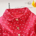thumbnail image 5 of Adarl 3 Colors Autumn Casual Baby Kids Girls Dot Print Long Sleeve Dress Toddler Party Princess Yellow 2-3 Years, 5 of 11