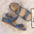 thumbnail image 4 of Womens Ladies Open Toe Solid Wedges Causal Shoes Outdoor Beach Sandals, 4 of 9