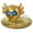 Gold, variant on POZA Inflatable Axolotl Pool Float Tube - Sparkly Confetti-Filled Swim Lounger Float, UV-Resistant Vinyl Purple Gold Floating Pool Ring for Beach, Lake, Animal Swim Ring for Kids, Adults - 36 Inches