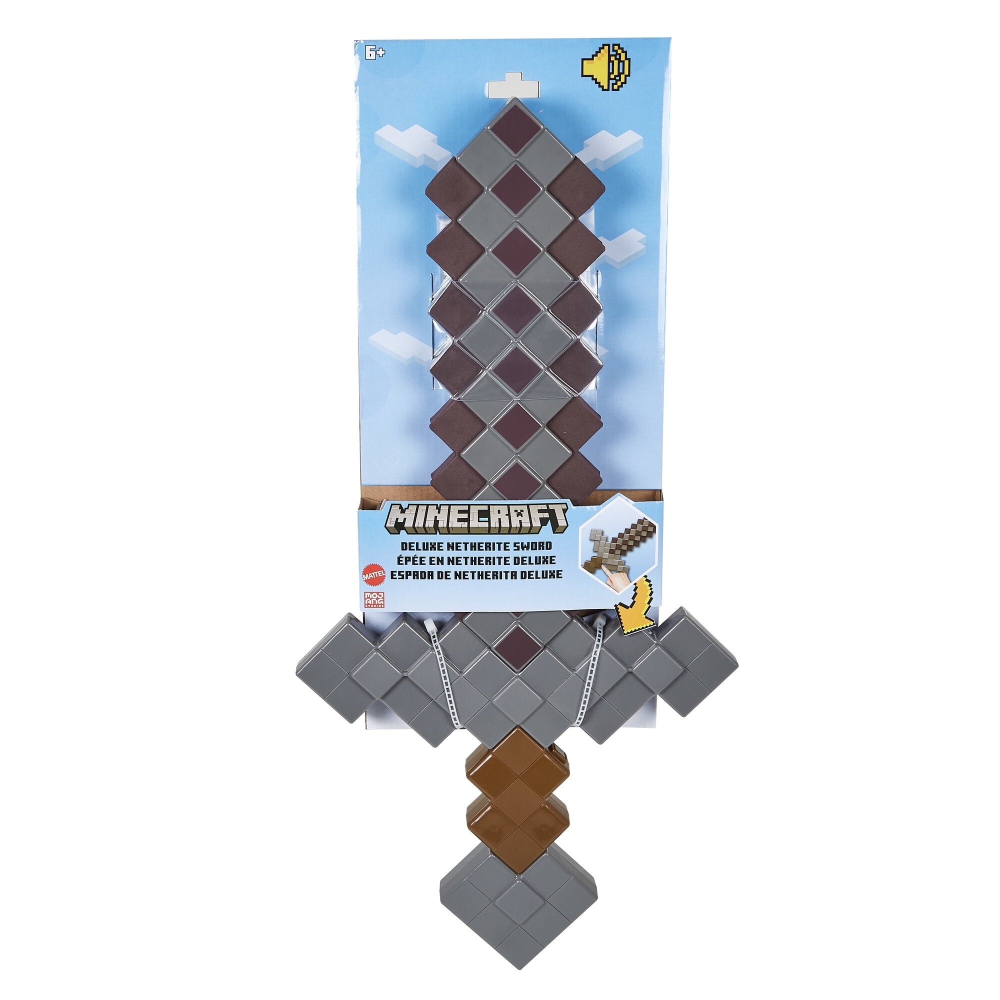 Minecraft Netherite Sword, Life-Size Role-Play Toy & Costume