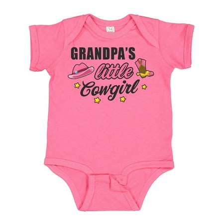 

Inktastic Grandpas Little Cowgirl with Cowgirl Hat and Boots Gift Baby Girl Bodysuit