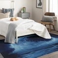 thumbnail image 4 of 2x3 Rug, Sea Rug & Home Decor - Front Door Mat Indoor Entrance, Moon Navy Blue Rugs for Entryway, Washable Non Slip Soft Low Pile Small Area Rug, Ocean Wave Carpet & Room Decorations Y-&264, 4 of 7
