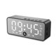 thumbnail image 3 of Superficie del espejo 3-en-1 Reloj de alarma Gran pantalla Bluetooth compatible con Bluetooth Reducción de ruido Altavoz Tiempo real Temperatura Meter Relojes Tipo 2 Negro Inevent HA011424-06, 3 of 6