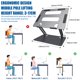 thumbnail image 4 of Muyoka Soporte para computadora portátil Soporte de aluminio para computadora portátil Soporte para tableta ajustable en altura con orificio de emisión de calor Muyoka Hogar, 4 of 7