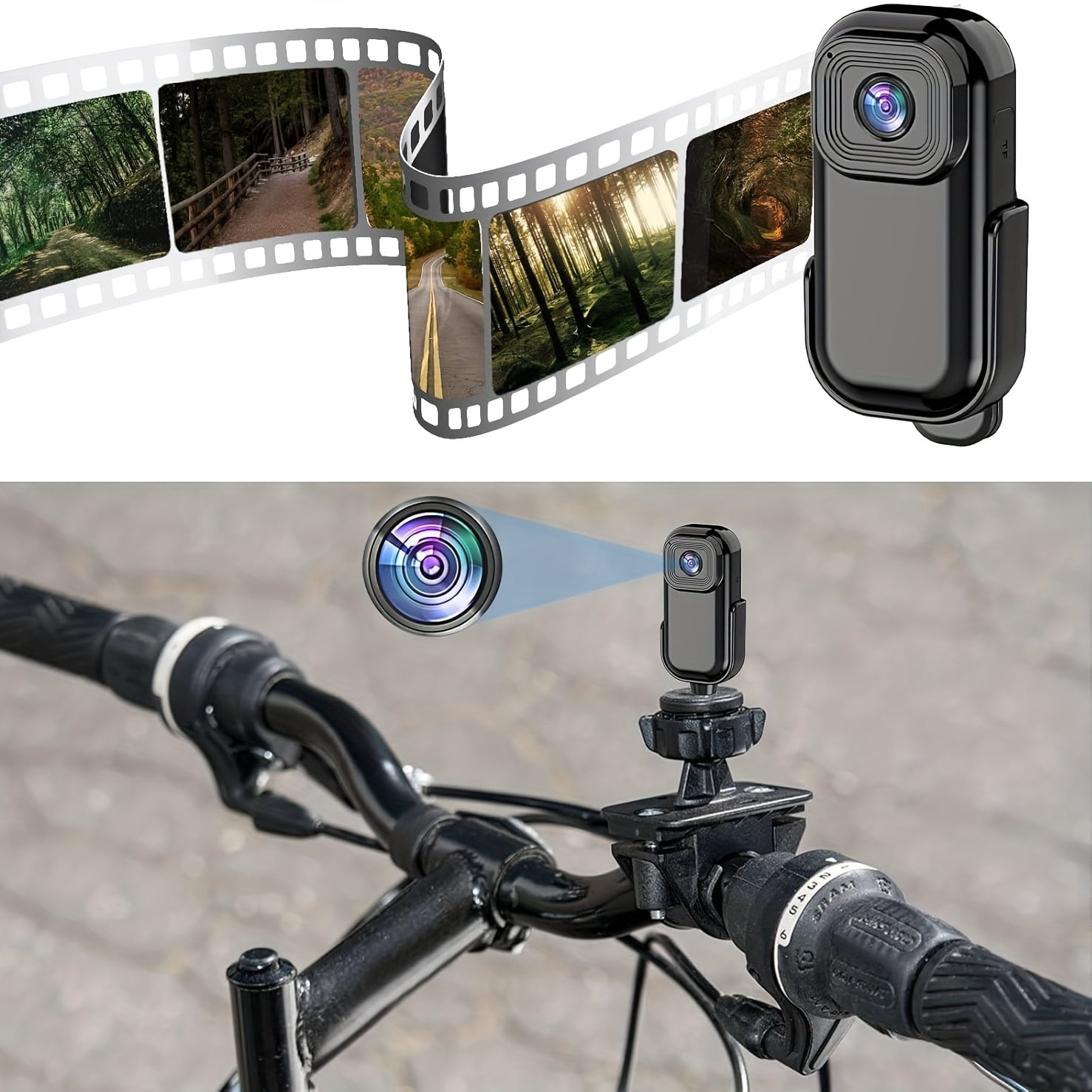 Miniature Body Camera, Thumb-Sized Wearable Camera with Audio Video Recording, Hands-Free POV Vlogging Camera for Hiking, Fishing, Travel, Outdoor Adventure Gear