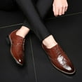 thumbnail image 5 of KaLI_store Mens Dress Shoes Leather Men's Casual Shoes Slip On Mens Driving Penny Loafers for Men Lightweight Breathable,Brown, 5 of 5