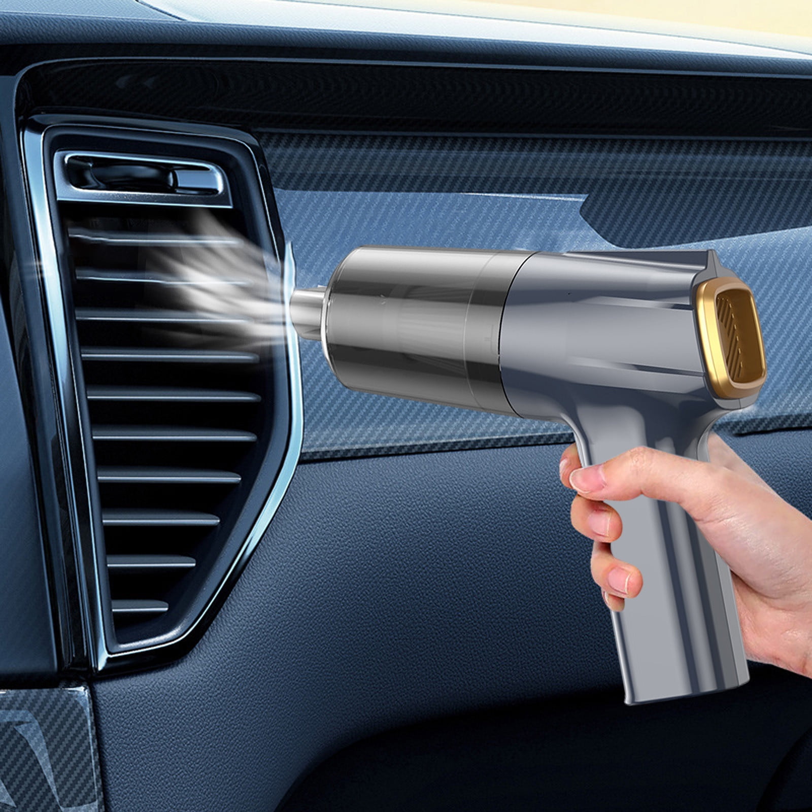 YZEGDCH ,Cordless Lightweight Vacuum Cleaners Mini Vacuum,Wireless Handheld Car Vacuum Cleaner Rechargeable,Strong Suction,3 In1 Buster & Blower & Hand Pump,Dry Use for Car,Keyboard