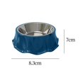 thumbnail image 3 of Cat Bowls Water Skirt Hem Shell and Non Slip Food Bowl Cute for Pet Supplies Blue, 3 of 8