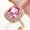 Q188 Pink + Rose Gold, variant on Classic Cocktail Bridal For Women For Her Dazzling Shiny AAA Zircon Cubic Zirconia Ring Elegant Gift With Gift Packaging