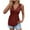B-Wine, variant on QLEICOM Women Tank Tops 2025, Summer Casual T-Shirts, Loose Kink Front Gathered V-Neck Hollow Out Blouse Tops, Sleeveless Hollow Out Pullover Shirts Beach Coverup for Women