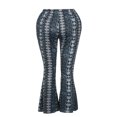 thumbnail image 5 of Women High Waist Printed Wide Leg Pants Long Flared Bell Bottom Pants, 5 of 5