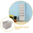 thumbnail image 2 of GOOHOCHY Organizador de archivos colgante, estante de pared para escritorio, estante de almacenamiento expandible para documentos, revistas, literatura, carpetas, correo, 2 of 7