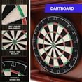 thumbnail image 6 of GSE Games & Sports Expert Premium Solid Wood Dartboard Cabinet Set with Bristle Dartboard, Dart Scoreboard and 6 Steel Tip Darts for Target Game Indoor Game (Brown), 6 of 8