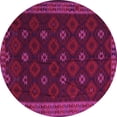 thumbnail image 1 of Ahgly Company Indoor Round Southwestern Pink Country Area Rugs, 6' Round, 1 of 4