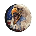 thumbnail image 2 of Balery Eagle With USA Flags Tire Covers - Tough Tire Wheel Protector for Truck, SUV, Trailer, Camper, RV -15 inch, 2 of 8