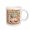 White, variant on 3drose, Birthday Room in Peach Happy Birthday 85 Years Old, 11oz Two-tone Blue Mug