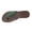 Green, variant on Pink Ladies Summer Fashionable Flat Rhinestone Leaf Herringbone Clip Slippers Round Toe Versatile
