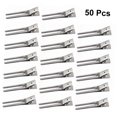 thumbnail image 4 of OUNONA 50Ud Clips Para Flequillo De Metal Plateado Que Sujetan Tipo De Sin Marcas, 4 of 8
