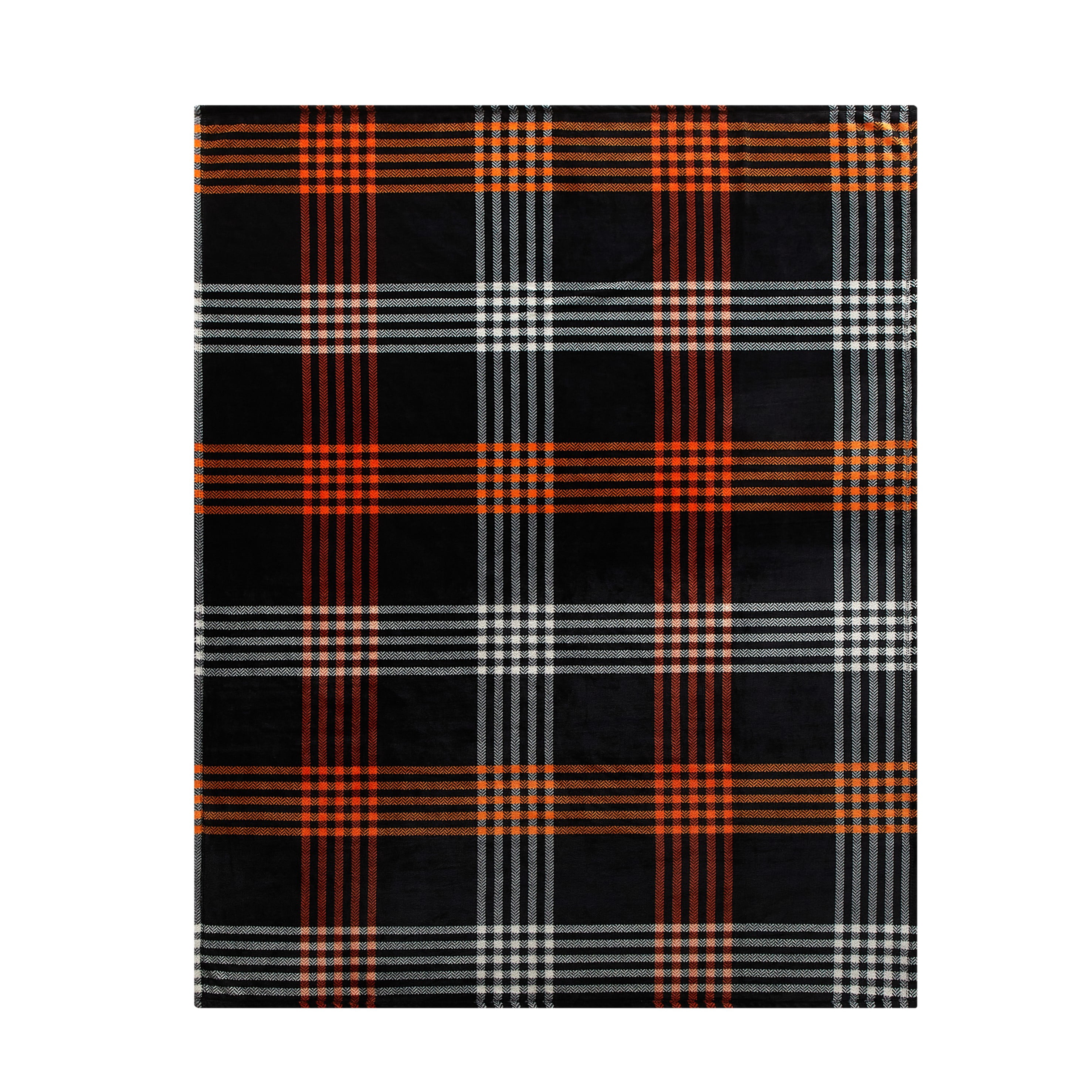 Ways to Celebrate Cozy Plush Plaid Print Throw Blanket 50"x 60", All Ages