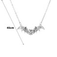 thumbnail image 2 of Twinkseal High Polished Necklace Gothic Vintage Bat Choker Pendant Necklace Unique Stylish Halloween Witch Jewelry for Women Necklace with High, 2 of 8