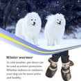 thumbnail image 4 of Greeniant 4 piezas de zapatos para mascotas, lindas botas de lluvia para la nieve, conjunto de calcetines impermeables, buena elasticidad, Ropa para mascotas amor negro METRO, 4 of 6