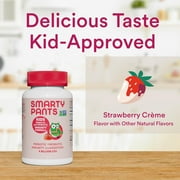 SmartyPants Kids Probiotic Gummies Strawberry Creme Vitamin, 60 Ct (2-Pack)