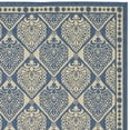 thumbnail image 2 of SAFAVIEH Courtyard Chao Geometric Indoor/Outdoor Area Rug, 4' x 5'7", Blue/Ivory, 2 of 4
