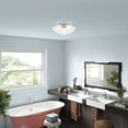 thumbnail image 3 of Livex Lighting Wynnewood 3-Light Contemporary Metal Flush Mount in Satin Nickel, 3 of 11