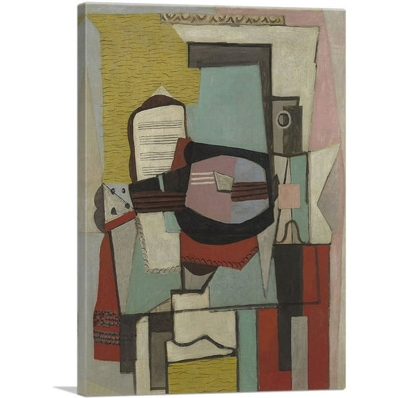 ARTCANVAS The Guitar 1919 Canvas Art Print by Pablo Picasso - Size: 26" x 18" (0.75" Deep)