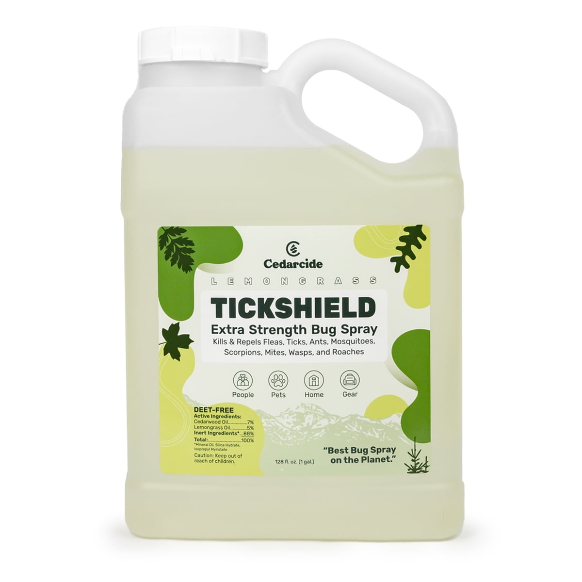 Cedarcide Tickshield Extra Strength with Lemongrass (Gallon) Cedar Oil