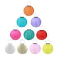 thumbnail image 5 of Linterna LED de 12 pulgadas, impermeable, solar, para colgar al aire libre, luz de globo (naranja), 5 of 5