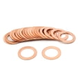 thumbnail image 2 of 16mm Inner Dia Copper Washers Flat Car Metric Sealing Gaskets Rings 20pcs, 2 of 3