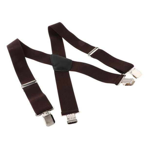 Men Braces Suspenders 5cm Back Heavy Duty Biker Snowboard Trousers Elastic  4 Clips Mens Trouser Suspenders Braces Male (Color : Black, Size : 1pc) :  : Clothing, Shoes & Accessories