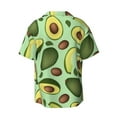 thumbnail image 2 of Sigee Avocado With Seeds Print Men's Shirts Casual Button Down Short Sleeve Summer Beach Shirt Hawaiian Vacation Shirts Tee Shirt-, 2 of 7